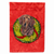 Christmas Wreath With Dog Flag Garden Size - 705332047647