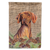 Faux Burlap and Pine Cones with Dog Flag Garden Size - 705332047036