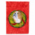Christmas Wreath With Dog Flag Garden Size - 705332049825