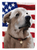 American Flag with Dog Artwork Flag Garden Size - 194030221556