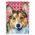 Hearts Love and Valentine's Day Dog Portrait Flag Garden Size - 638508064974