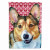 Hearts Love and Valentine's Day Dog Portrait Flag Garden Size - 638508064974