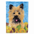 Dog in Summer Flowers Flag Garden Size - 705332047166