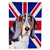Dog with English Union Jack British Flag Garden Size Flag - 615872825073