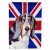 Dog with English Union Jack British Flag Garden Size Flag - 615872825073