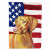 USA American Flag with Dog Flag Garden Size - 705332045490