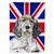 Dog with English Union Jack British Flag Garden Size Flag - 615872825028