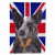 Dog with English Union Jack British Flag Garden Size Flag - 615872818907