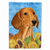 Dog in Summer Flowers Flag Garden Size - 705332049214