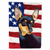 USA American Flag with Dog Flag Garden Size - 705332045421
