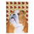 Fall Leaves with Dog Portrait Flag Garden Size - 705332064194