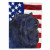 USA American Flag with Dog Flag Garden Size - 705332048309