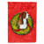 Christmas Wreath With Dog Flag Garden Size - 705332050012