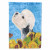 Dog in Summer Flowers Flag Garden Size - 705332049375