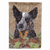 Faux Burlap and Pine Cones with Dog Flag Garden Size - 705332047098