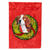 Christmas Wreath With Dog Flag Garden Size - 705332047609