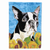 Dog in Summer Flowers Flag Garden Size - 705332047227