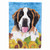 Dog in Summer Flowers Flag Garden Size - 705332047357