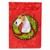Christmas Wreath With Dog Flag Garden Size - 705332049696