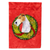 Christmas Wreath With Dog Flag Garden Size - 705332049696