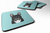 Checkerboard Design with Dog Foam Coaster Set of 4 - 615872894444