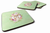 Green Flowers Design with Dog Foam Coaster Set of 4 - 194030077269