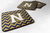 Letter Chevron Design Foam Coaster Set of 4 - 638508287335