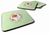 Flowers Design with Dog Foam Coaster Set of 4 - 194030076231
