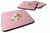 Pink Flowers Design with Dog Foam Coaster Set of 4 - 194030075616