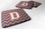 Letter Chevron Design Foam Coaster Set of 4 - 638508288011