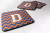 Letter Chevron Design Foam Coaster Set of 4 - 638508288011