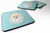 Checkerboard Design with Dog Foam Coaster Set of 4 - 615872894246