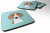 Checkerboard Design with Dog Foam Coaster Set of 4 - 615872894567