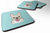 Checkerboard Design with Dog Foam Coaster Set of 4 - 615872894550