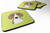 Checkerboard Design with Dog Foam Coaster Set of 4 - 615872895809