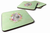 Green Flowers Design with Dog Foam Coaster Set of 4 - 194030077146