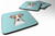 Checkerboard Design with Dog Foam Coaster Set of 4 - 615872894772