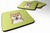 Checkerboard Design with Dog Foam Coaster Set of 4 - 615872895663