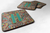 Letter Retro Tribal Alphabet Initial Foam Coaster Set of 4 - 615872974757