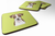 Checkerboard Design with Dog Foam Coaster Set of 4 - 615872895434