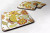 Letter Floral Mustard and Green Foam Coaster Set of 4 - 615872972111