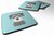 Checkerboard Design with Dog Foam Coaster Set of 4 - 615872894239