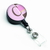Pink Stripes Retractable Badge Reel - 638508550545