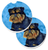 Dog Themed Cup Holder Car Coasters (Set of 2) - 638508590428