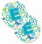 Letter Floral Cup Holder Car Coasters (Set of 2) - 638508584687