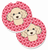 Dog Themed Cup Holder Car Coasters (Set of 2) - 638508674005