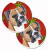 Dog Themed Holiday Christmas Cup Holder Car Coasters (Set of 2) - 638508592132