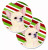 Dog Themed Holiday Christmas Cup Holder Car Coasters (Set of 2) - 638508592668