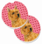 Dog Themed Valentine's Day Cup Holder Car Coasters (Set of 2) - 638508593924