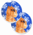 Dog Themed Holiday Christmas Cup Holder Car Coasters (Set of 2) - 638508594617